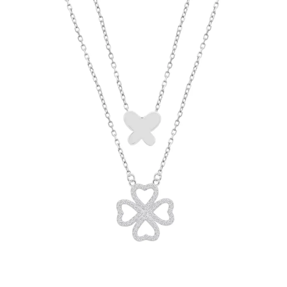 Colier din argint cu Cubic Zirconia Incolor