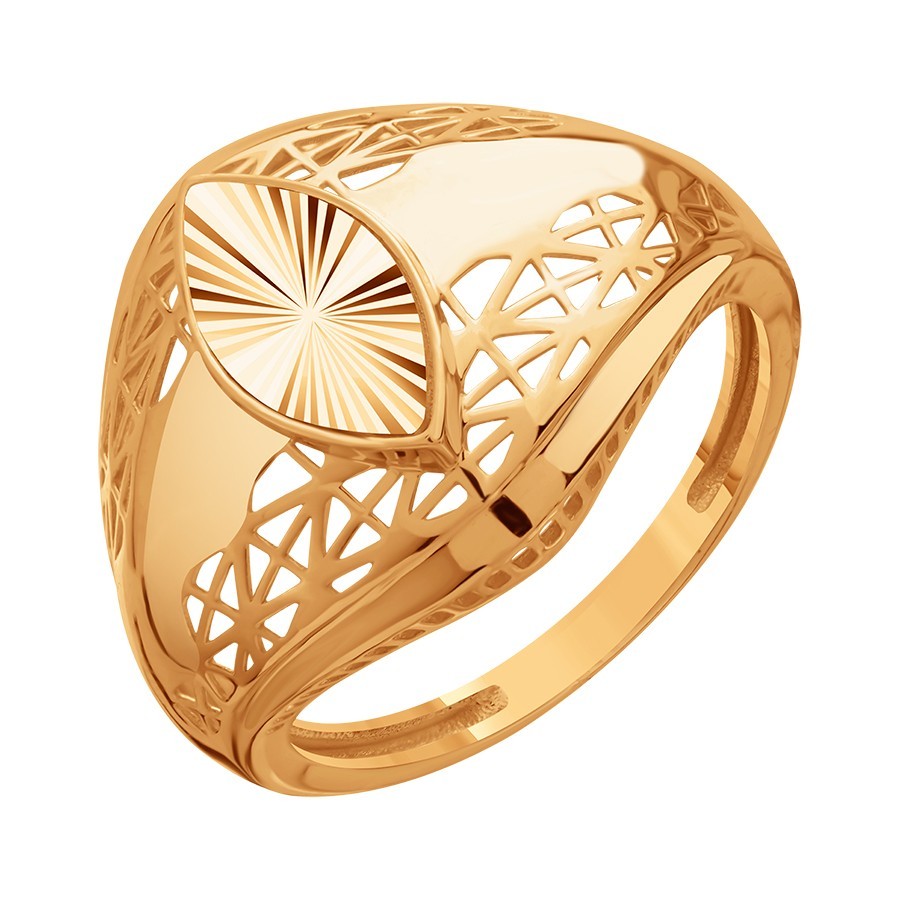 Inel din aur roșu fără pietre