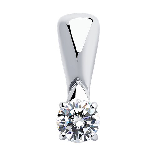 Pandantiv din argint  cu pietre Cubic Zirconia Incolor