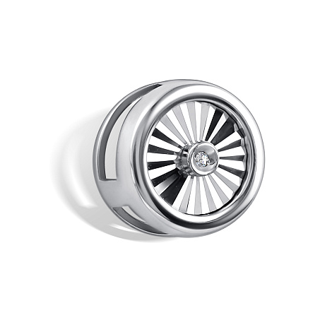 Подвеска из серебра с камнями Бриллиант