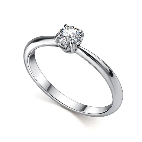 Inel din argint cu Moissanite
