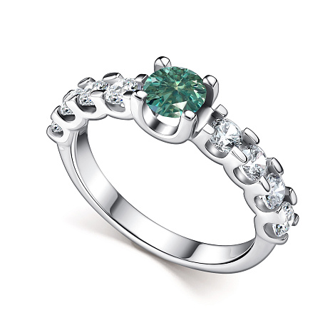 Inel din argint  cu pietre Cubic Zirconia Incolor,