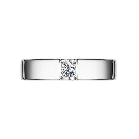 Inel din aur alb cu pietre Diamant