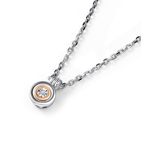 Colier din argint  cu pietre Diamant