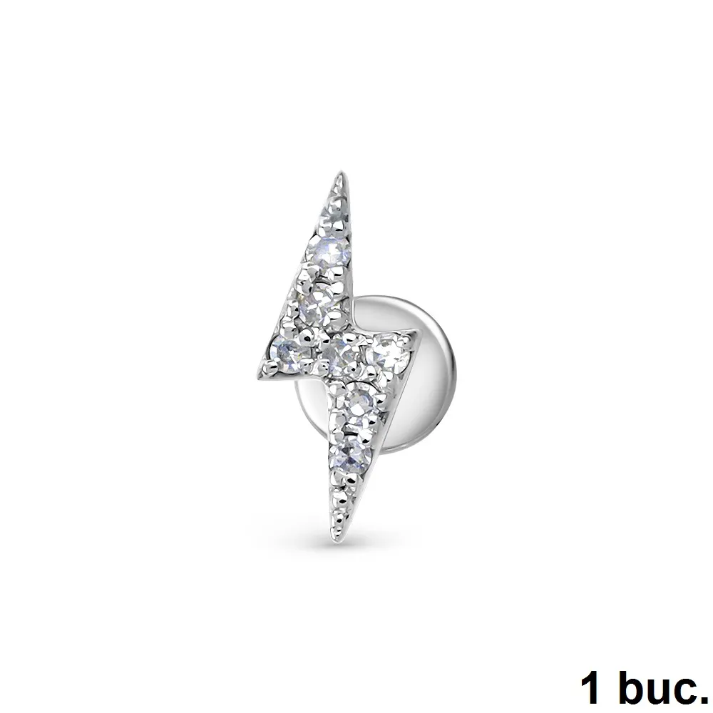 Cercel din aur alb cu Diamant