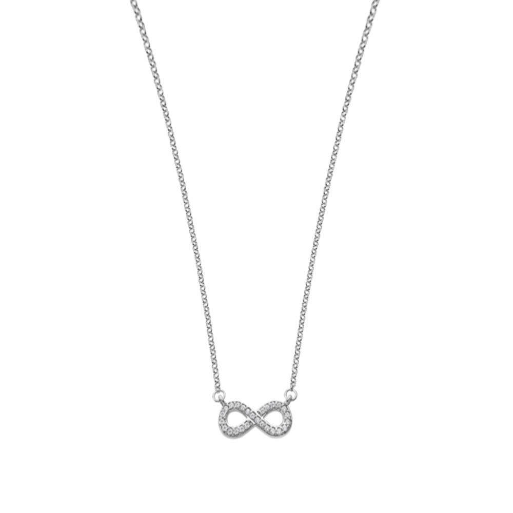 Colier din argint  cu pietre Cubic Zirconia Incolor