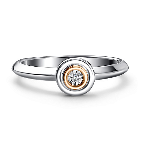 Inel din argint  cu pietre Diamant