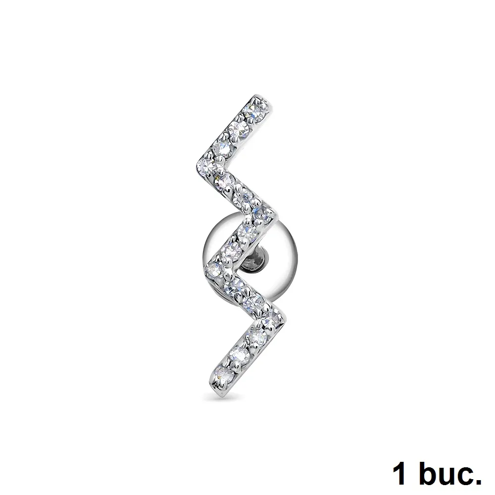 Cercel din aur alb cu Diamant
