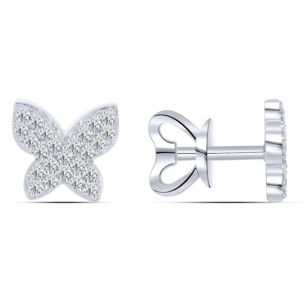 Cercel din argint cu Cubic Zirconia Incolor