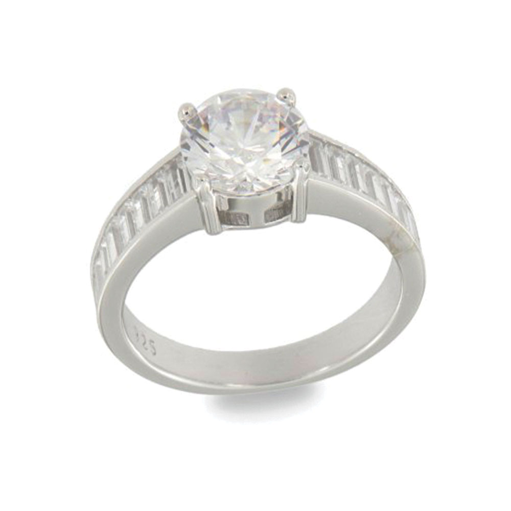 Inel din argint  cu pietre Cubic Zirconia Incolor
