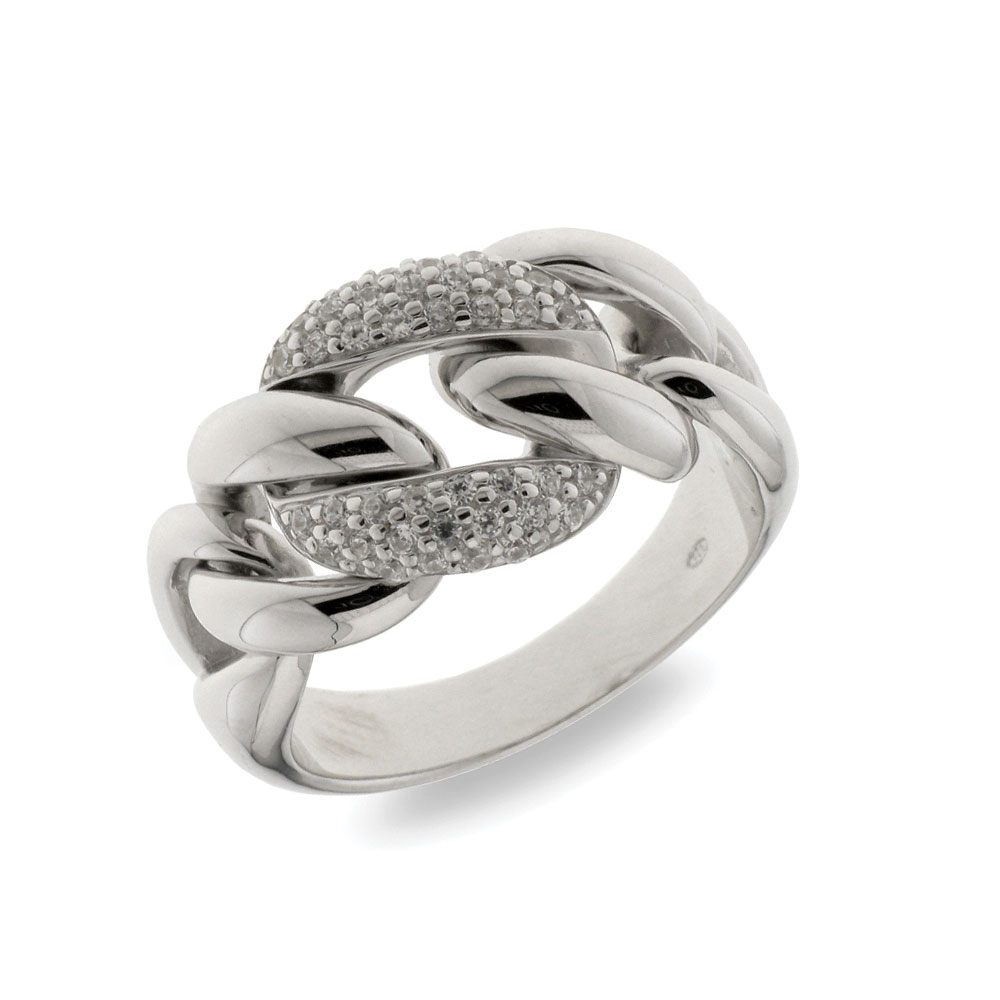 Inel din argint  cu pietre Cubic Zirconia Incolor