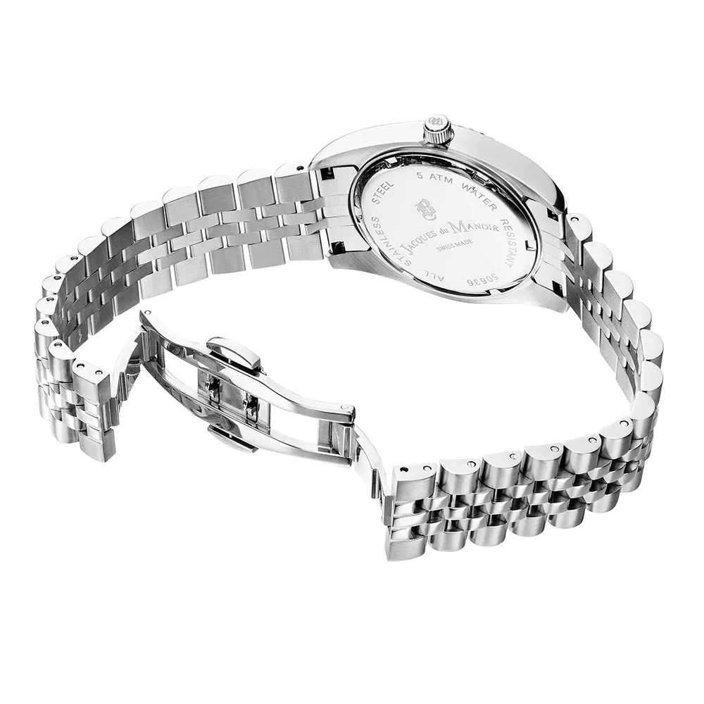 Часы JACQUES DU MANOIR с камнями Swarovski