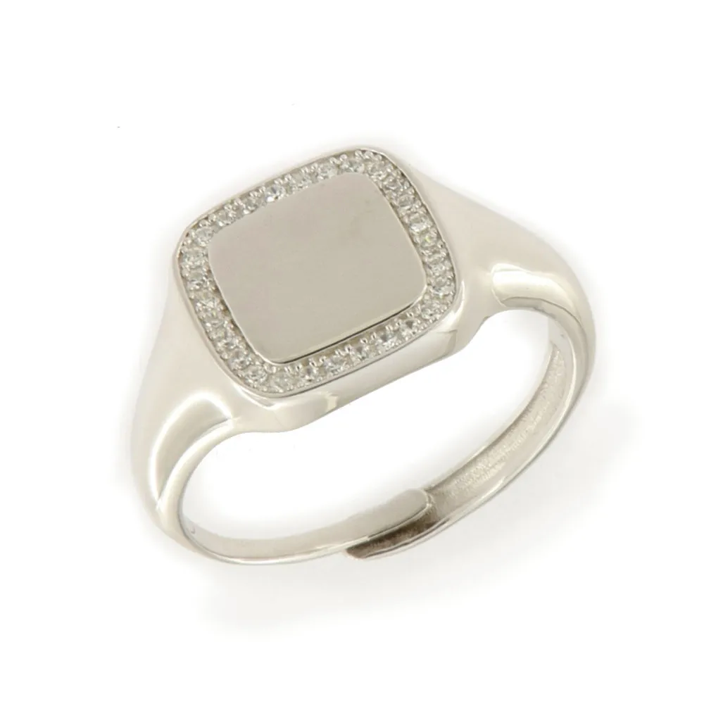 Inel din argint cu Cubic Zirconia Incolor