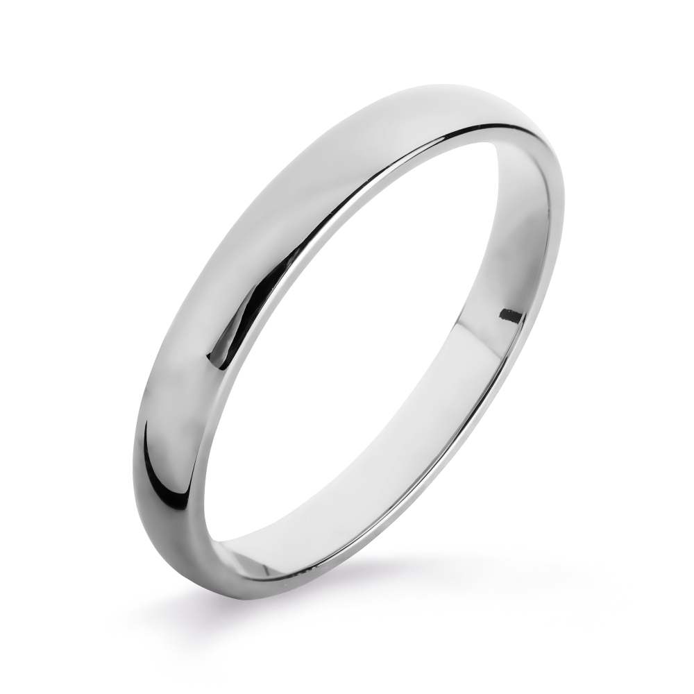 Verighetă din aur alb fără pietre