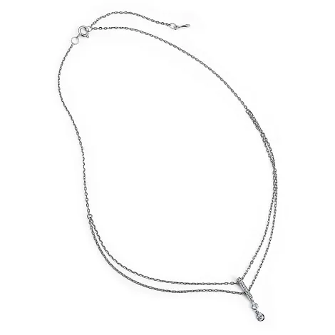 Colier din argint cu Cubic Zirconia Incolor