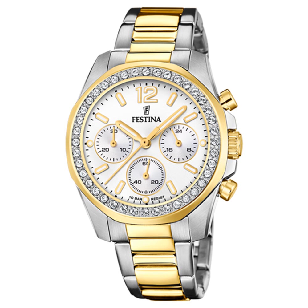 Часы FESTINA с камнями Swarovski
