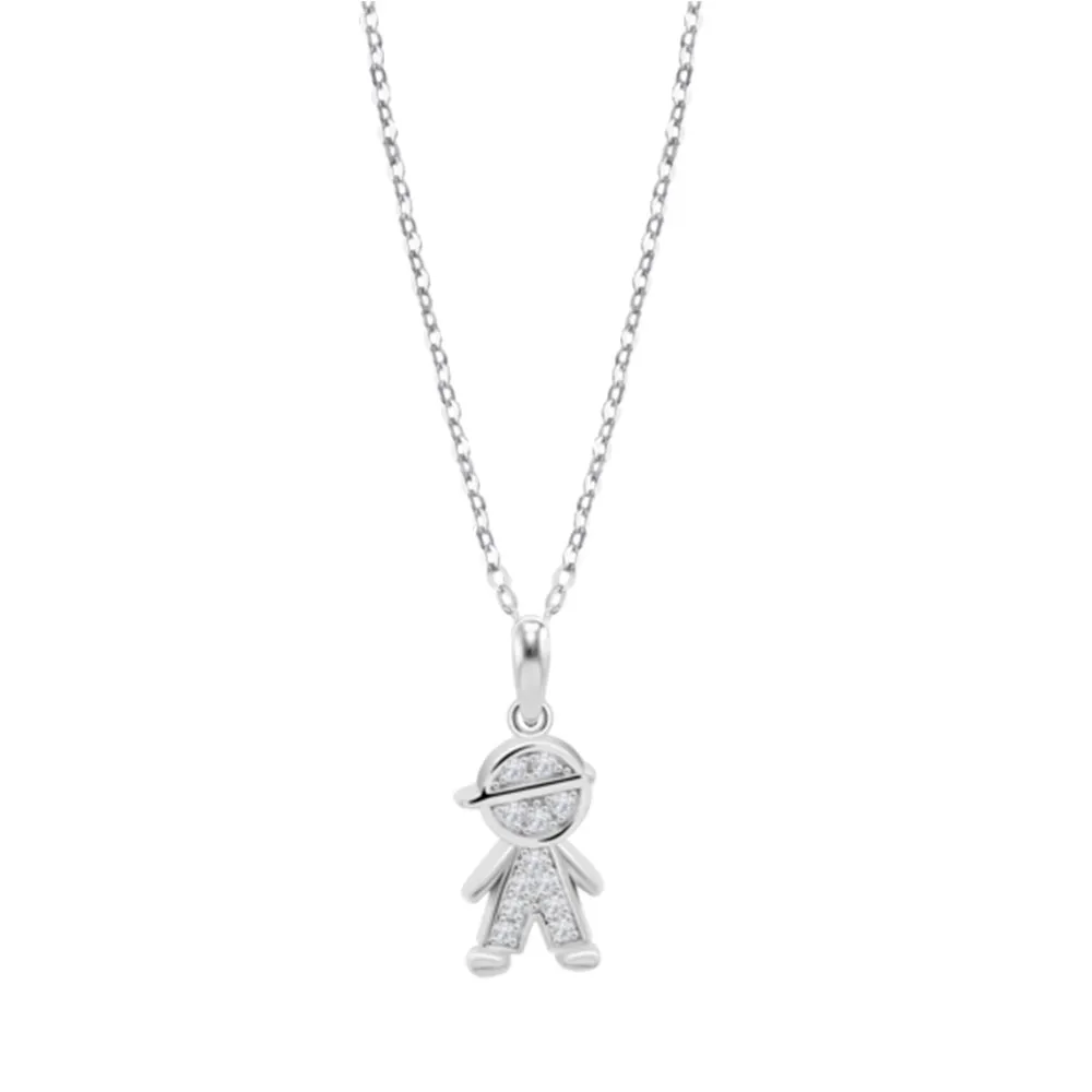 Colier din argint cu Cubic Zirconia Incolor