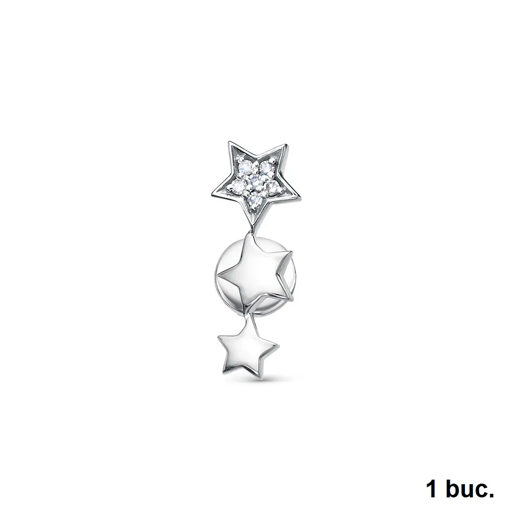 Cercel din aur alb cu Diamant