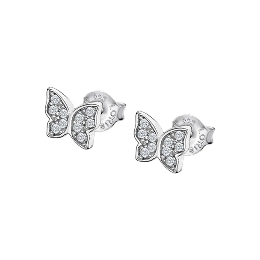 Cercei Pusete din argint cu Cubic Zirconia Incolor