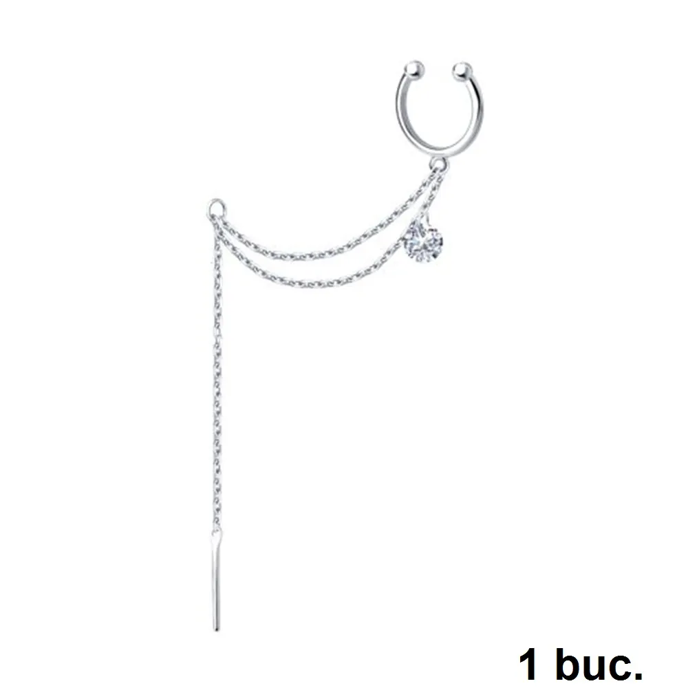 Cercel din argint cu Cubic Zirconia Incolor
