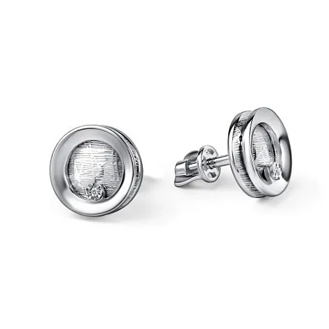 Cercei Pusete din argint cu Diamant