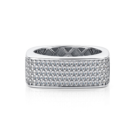 Inel din argint  cu pietre Cubic Zirconia Incolor