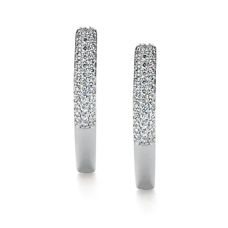 Cercei din aur alb cu Diamant