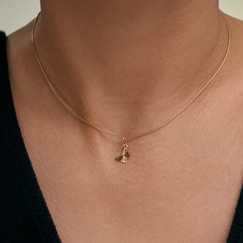 Подвеска из красного золота без камней