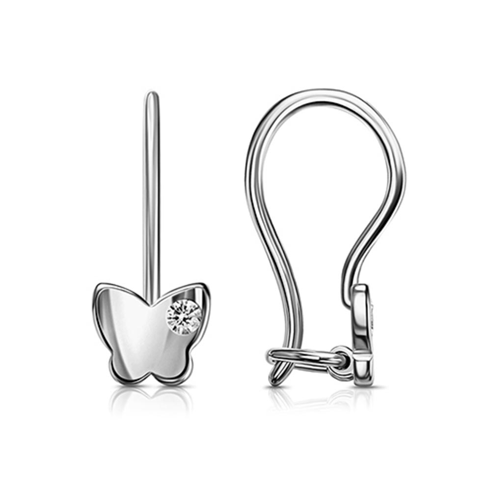 Cercei p-u copii din argint  cu pietre Cubic Zirconia Incolor