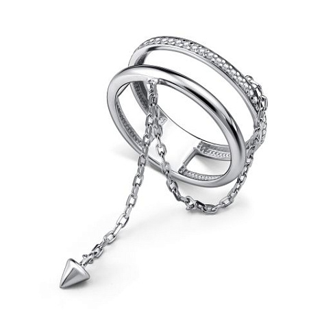 Inel din argint  cu pietre Cubic Zirconia Incolor