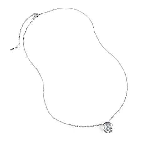 Колье из серебра с камнями Бриллиант
