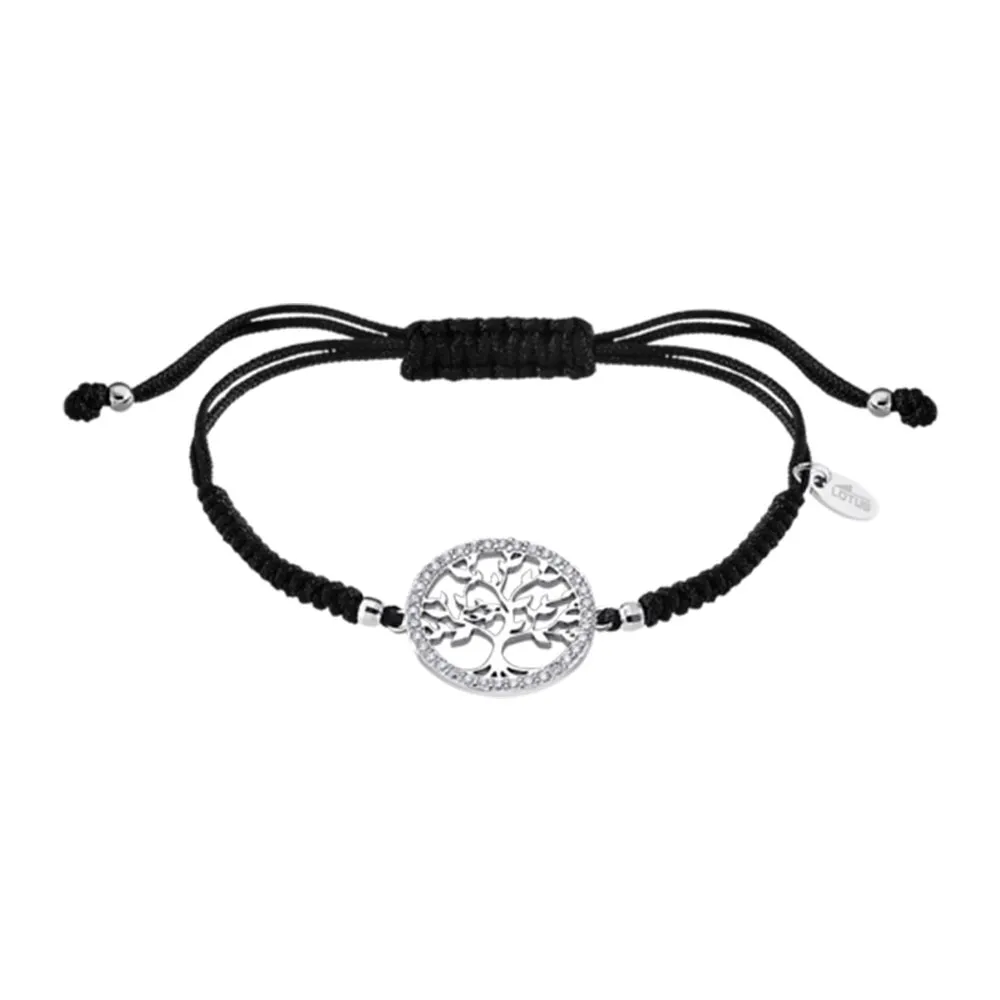 Brățară din argint cu Cubic Zirconia Incolor, Textil