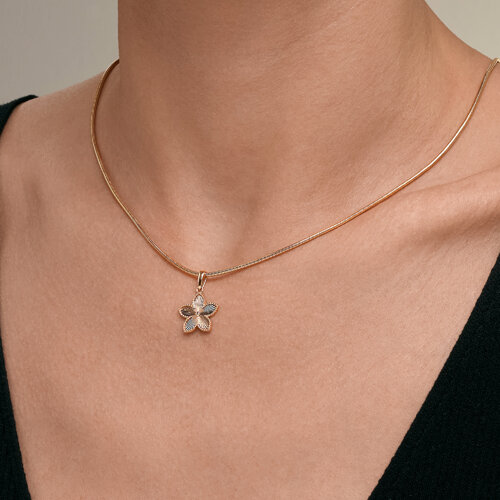 Подвеска из красного золота без камней