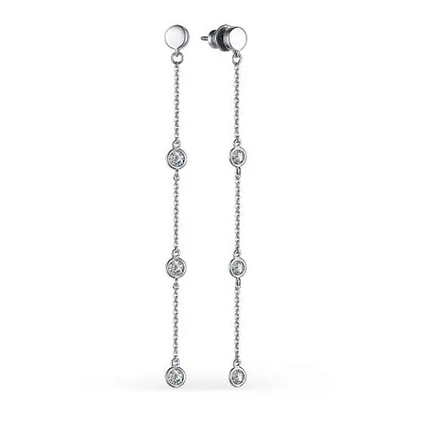 Cercei Pusete din argint cu Cubic Zirconia Incolor