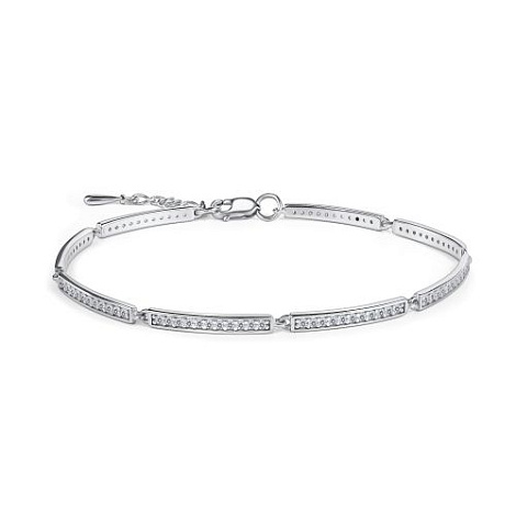 Brățară din argint  cu pietre Cubic Zirconia Incolor