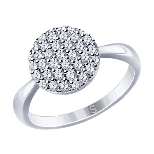 Inel din argint  cu pietre Cubic Zirconia Incolor