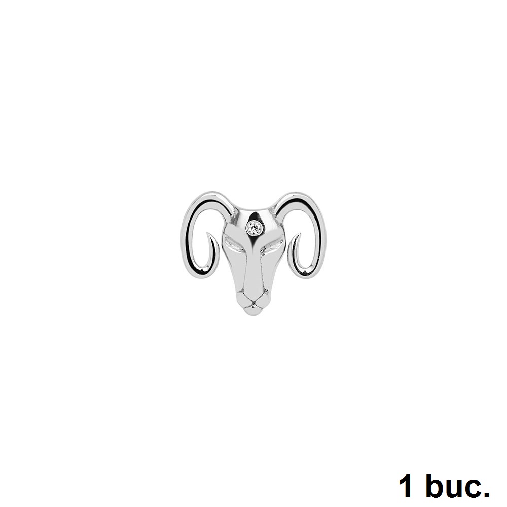 Cercel din aur alb cu pietre Diamant