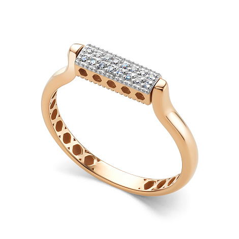 Inel din aur roșu cu pietre Diamant, Diamant negru