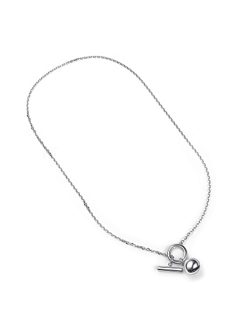 Колье из серебра без камней