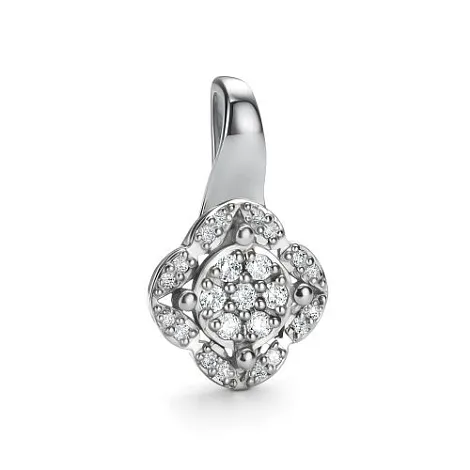 Pandantiv din aur alb cu Diamant
