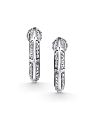 Cercei Pusete din argint cu Cubic Zirconia Incolor