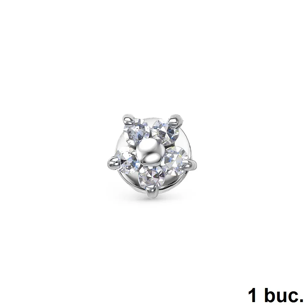 Cercel din aur alb cu Diamant