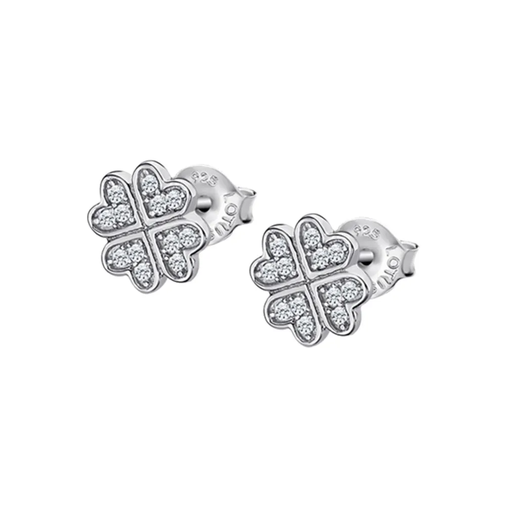 Cercei Pusete din argint cu Cubic Zirconia Incolor