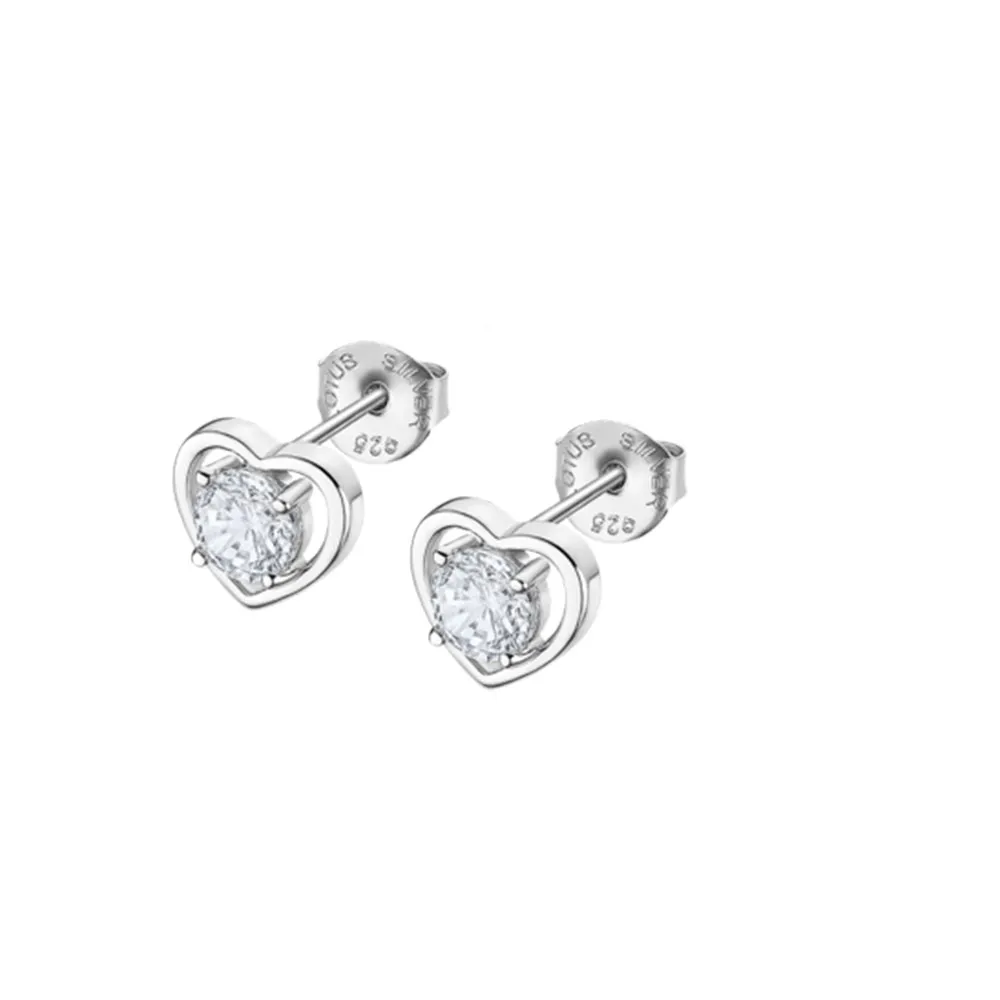 Cercei Pusete din argint cu Cubic Zirconia Incolor