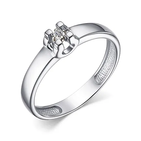 Inel din argint cu Moissanite