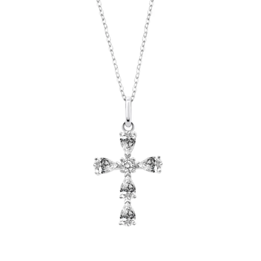 Colier din argint cu Cubic Zirconia Incolor
