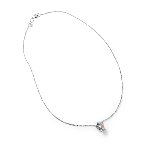 Колье из серебра с камнями Бриллиант