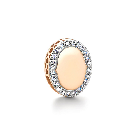 Pandantiv din aur roșu cu pietre Diamant, Diamant negru