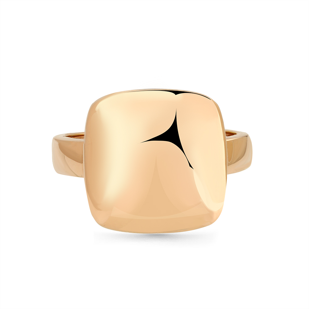 Inel din aur roșu cu pietre Cubic Zirconia Negru