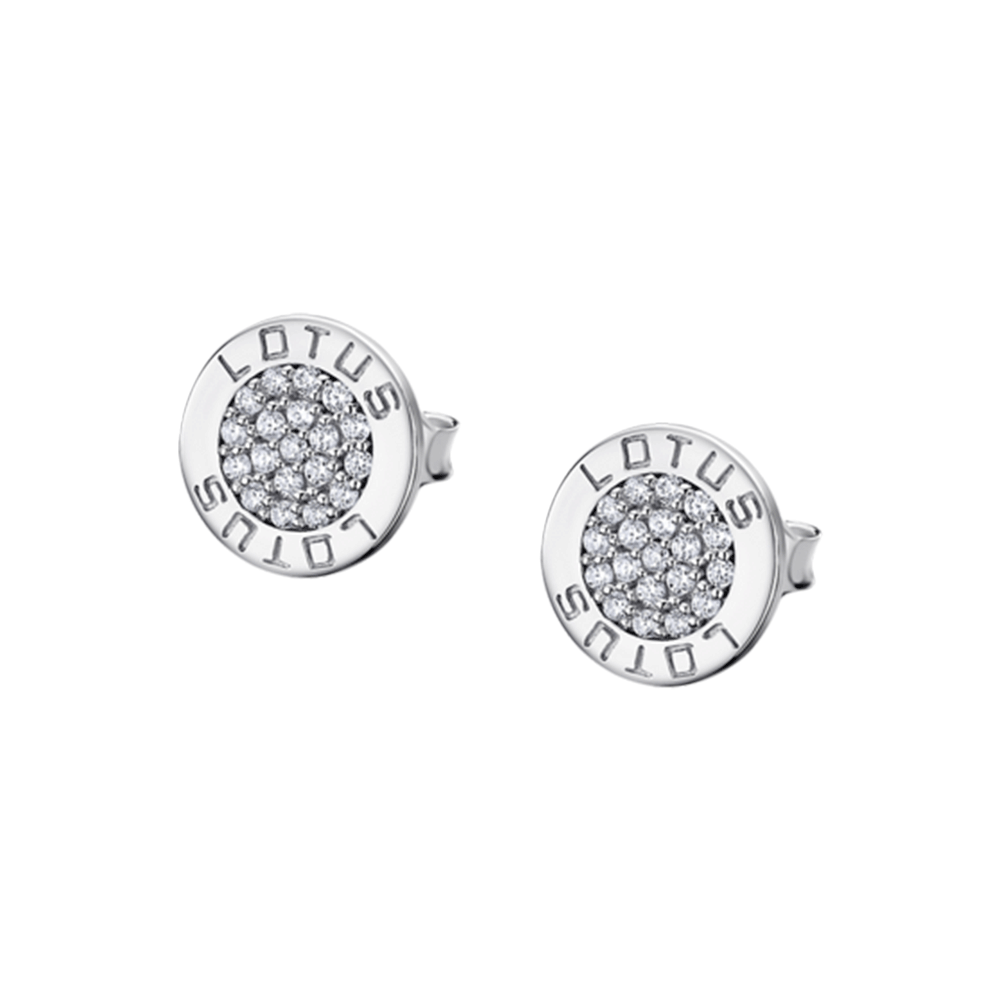 Cercei Pusete din argint  cu pietre Cubic Zirconia Incolor